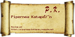 Pipernea Katapán névjegykártya
